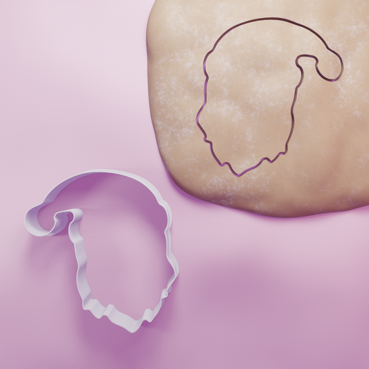 Santa Head Cookie Cutter Biscuit dough baking sugar cookie gingerbread
