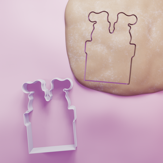 Santa in Chimney Cookie Cutter Biscuit dough baking sugar cookie gingerbread