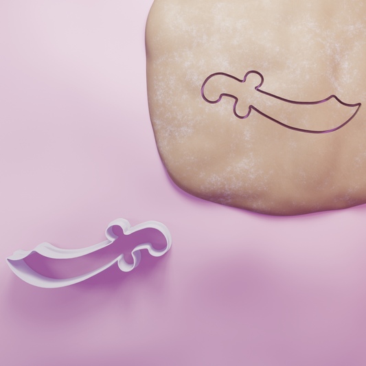 Scimitar Cookie Cutter Biscuit dough baking sugar cookie gingerbread