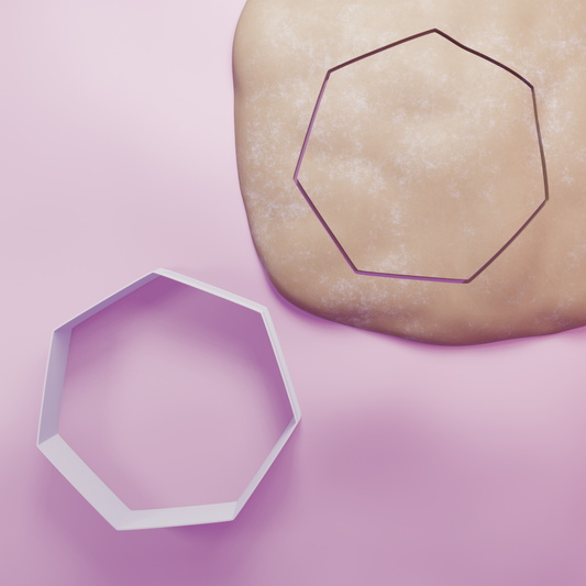 Shapes Heptagon Cookie Cutter Biscuit dough baking sugar cookie gingerbread