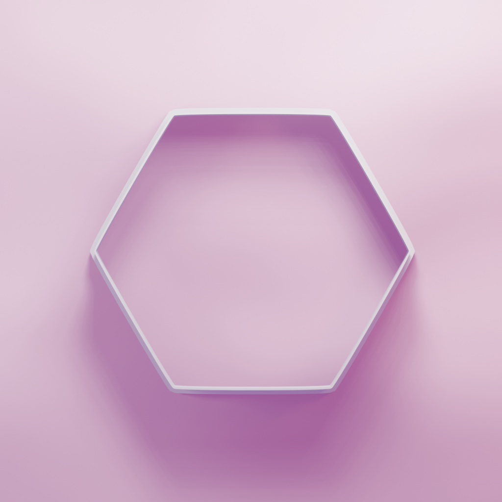 Shapes Hexagon Cookie Cutter Biscuit dough baking sugar cookie gingerbread