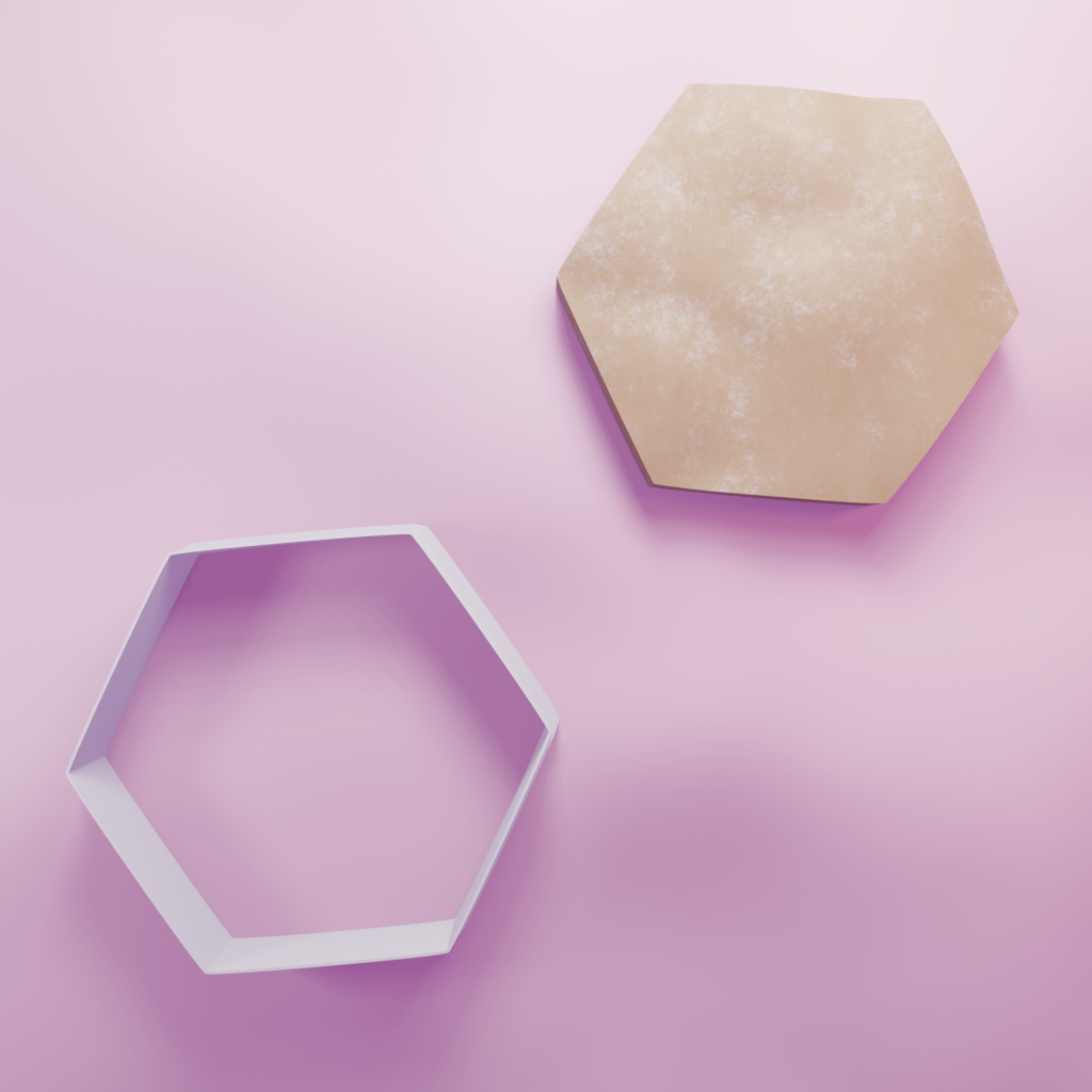Shapes Hexagon Cookie Cutter Biscuit dough baking sugar cookie gingerbread