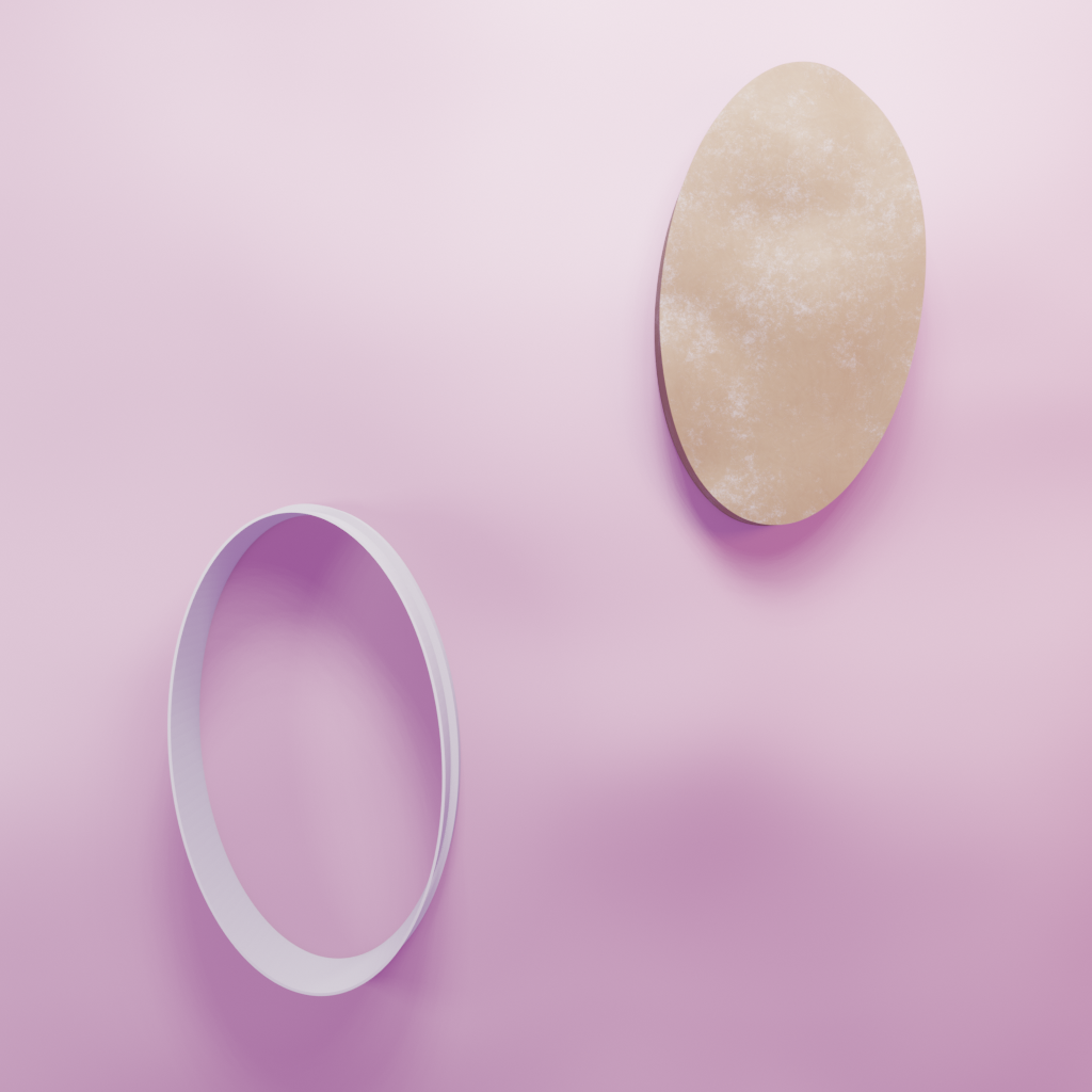 Shapes Oval Cookie Cutter Biscuit dough baking sugar cookie gingerbread