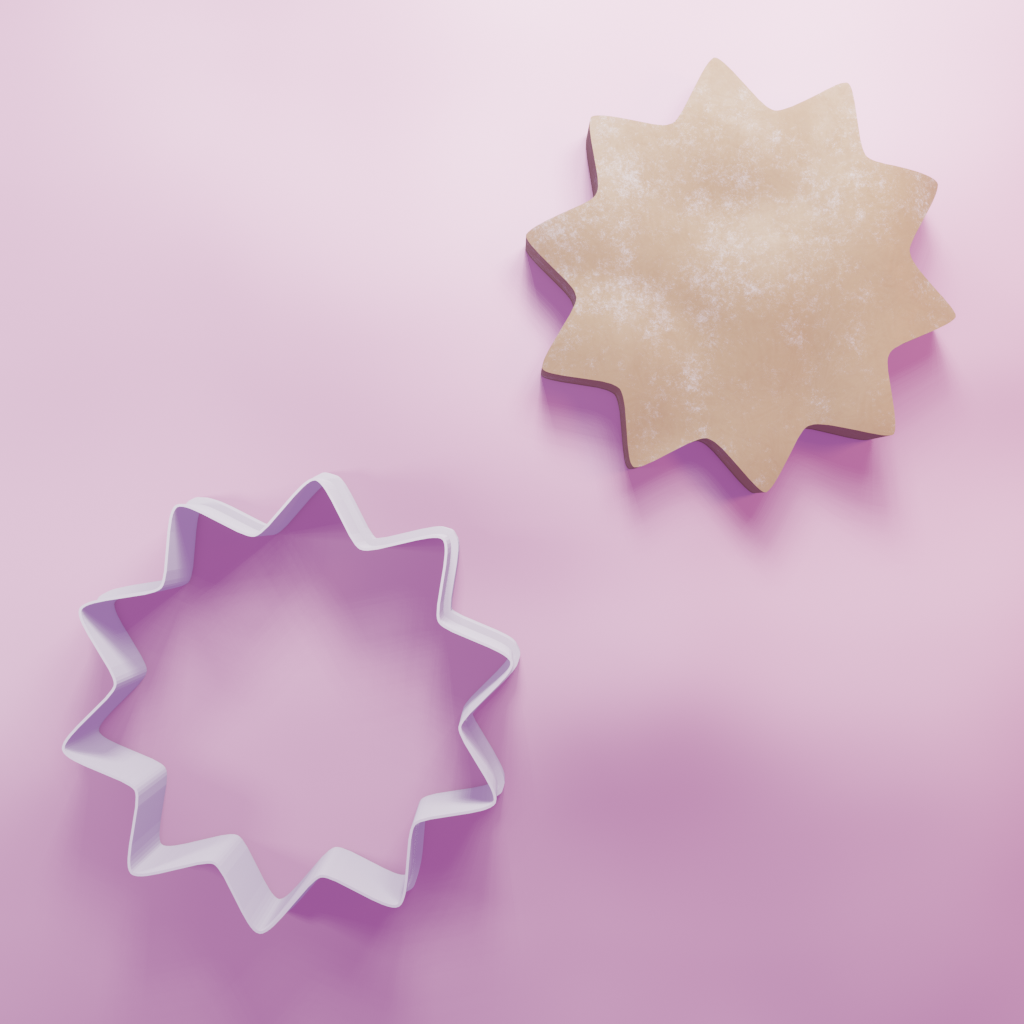 Shapes Sun Cookie Cutter Biscuit dough baking sugar cookie gingerbread