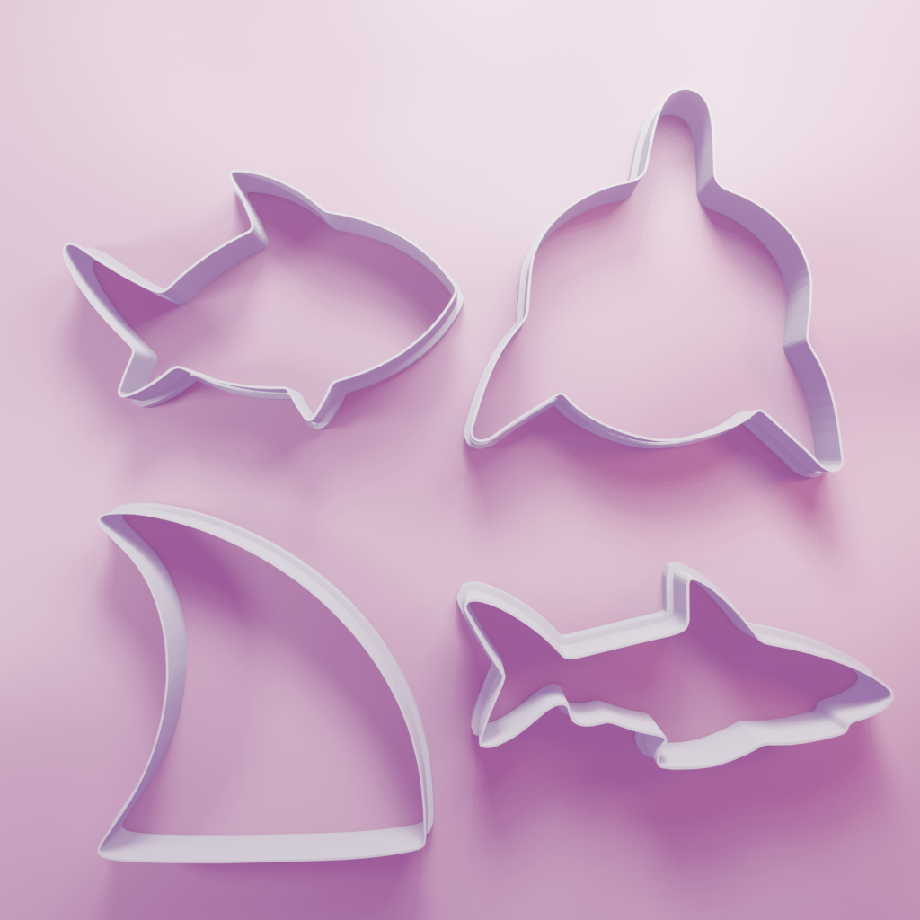 Shark Pack – Cookie Cutters Biscuit dough baking sugar cookie gingerbread