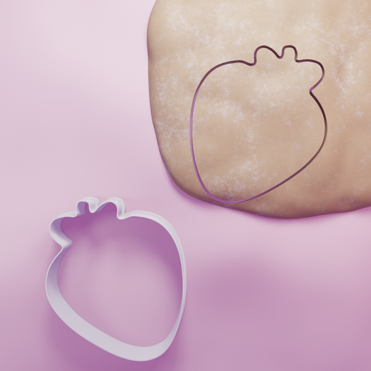 Strawberry Cookie Cutter Biscuit dough baking sugar cookie gingerbread