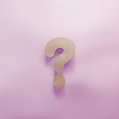 Question Mark Cookie Cutter Biscuit dough baking sugar cookie gingerbread