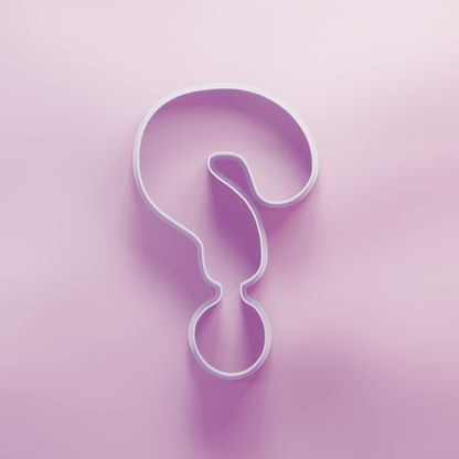 Question Mark Cookie Cutter Biscuit dough baking sugar cookie gingerbread