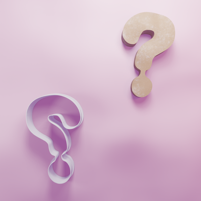 Question Mark Cookie Cutter Biscuit dough baking sugar cookie gingerbread