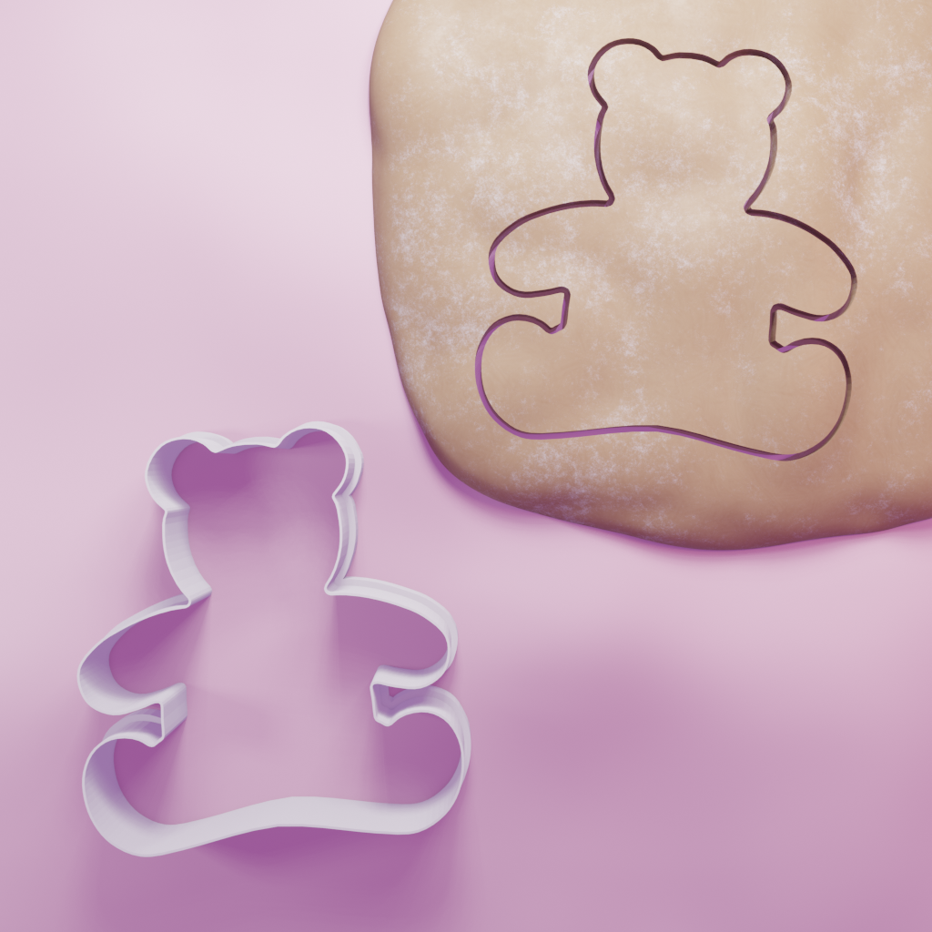 Teddy Bear Cookie Cutter Biscuit dough baking sugar cookie gingerbread