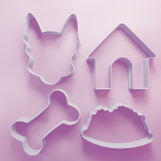Terrier Head Dog Pack – Cookie Cutters Biscuit dough baking sugar cookie gingerbread