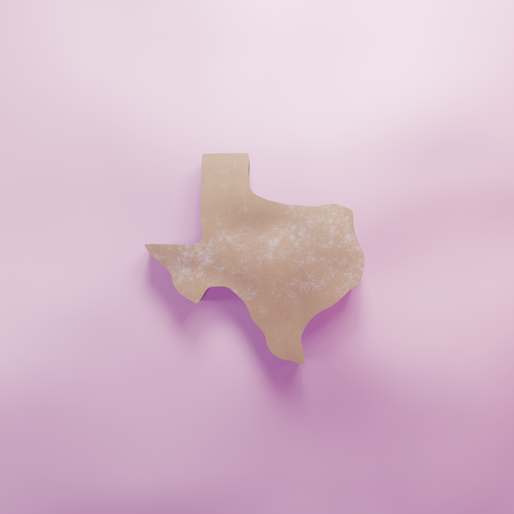 Texas Cookie Cutter Biscuit dough baking sugar cookie gingerbread