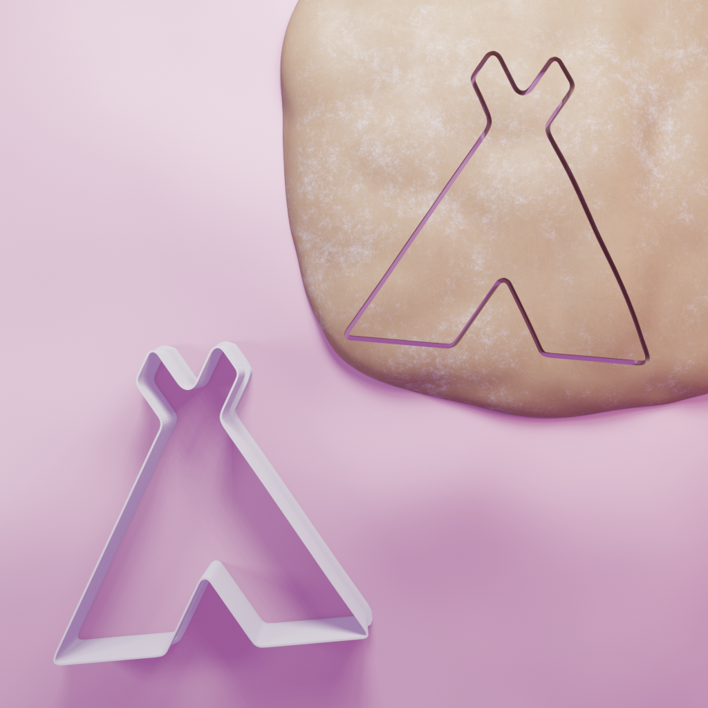 Tipi Cookie Cutter Biscuit dough baking sugar cookie gingerbread