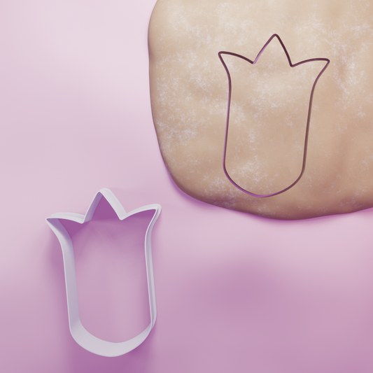 Tulip long Cookie Cutter Biscuit dough baking sugar cookie gingerbread