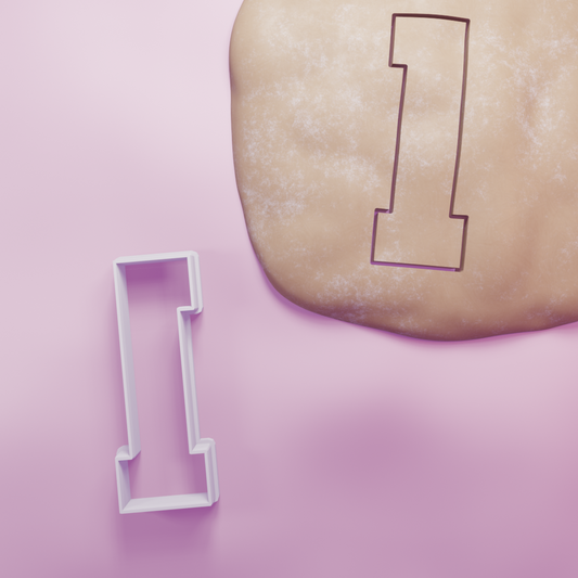 Varsity 1 Cookie Cutter Biscuit dough baking sugar cookie gingerbread