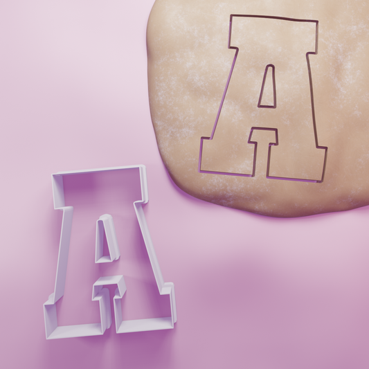 Varsity A Cookie Cutter Biscuit dough baking sugar cookie gingerbread