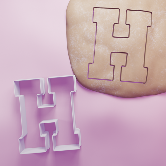 Varsity H Cookie Cutter Biscuit dough baking sugar cookie gingerbread