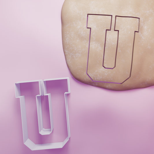 Varsity U Cookie Cutter Biscuit dough baking sugar cookie gingerbread