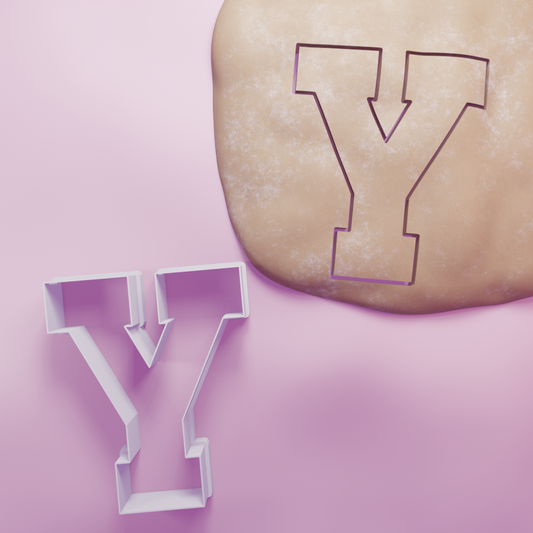 Varsity Y Cookie Cutter Biscuit dough baking sugar cookie gingerbread