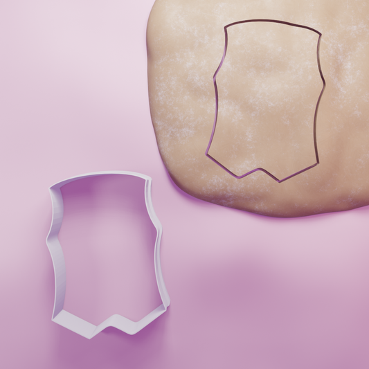 Waistcoat outline Cookie Cutter Biscuit dough baking sugar cookie gingerbread