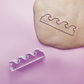 Wave Pattern Cookie Cutter Biscuit dough baking sugar cookie gingerbread