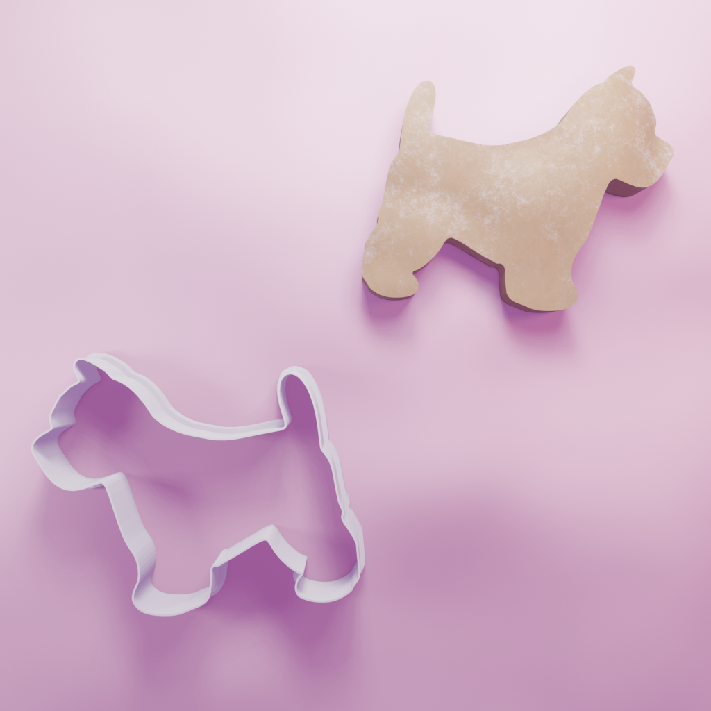 West Highland Terrier Cookie Cutter Biscuit dough baking sugar cookie gingerbread