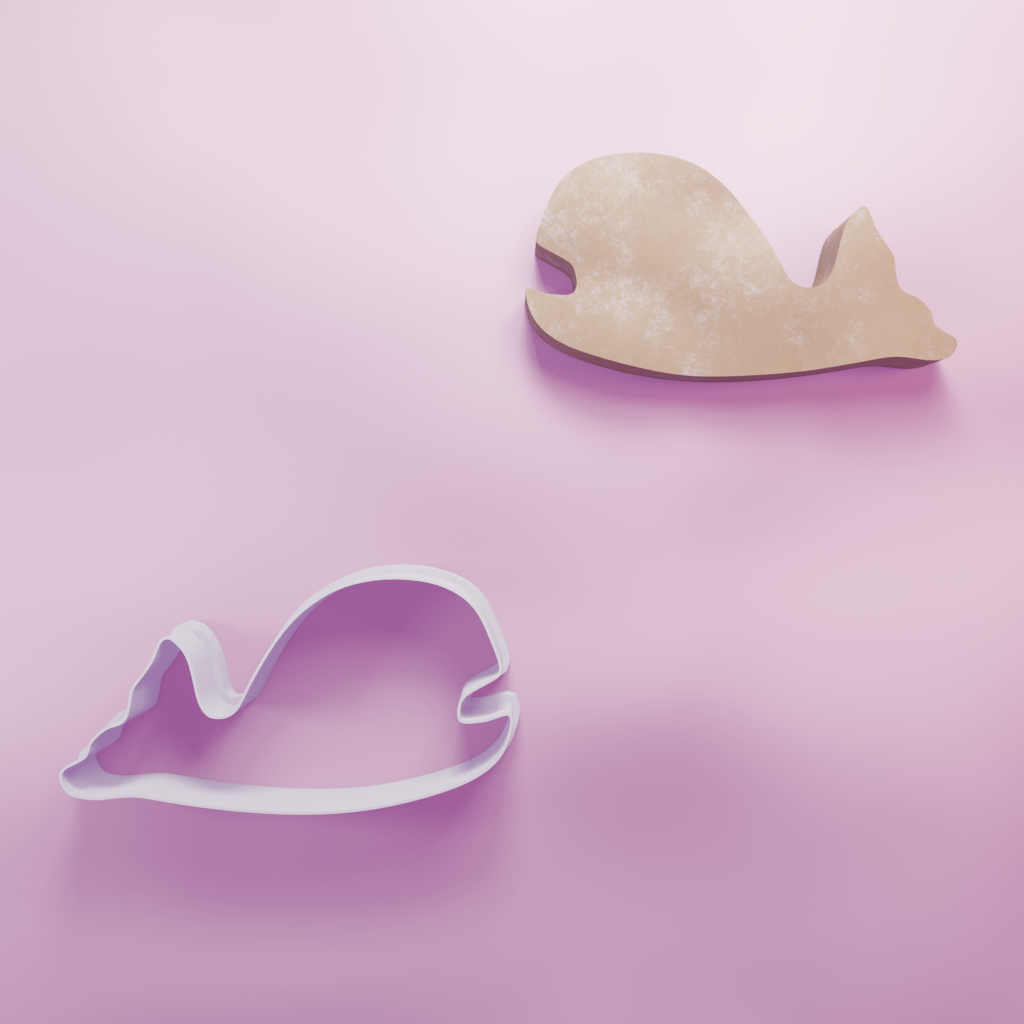 Whale Cookie Cutter 2 Biscuit dough baking sugar cookie gingerbread