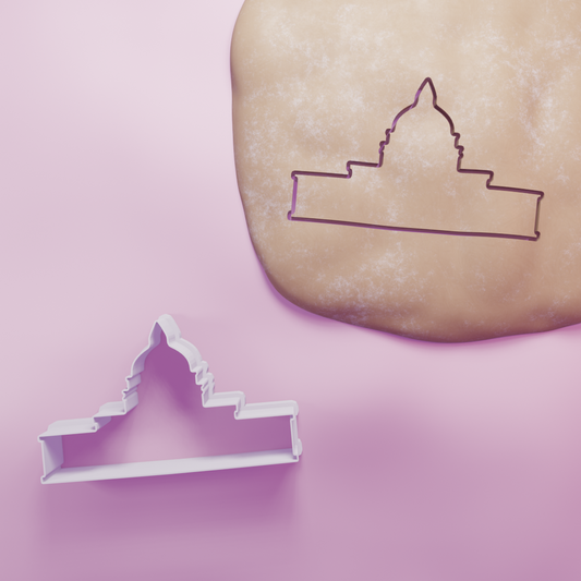 White House Cookie Cutter Biscuit dough baking sugar cookie gingerbread