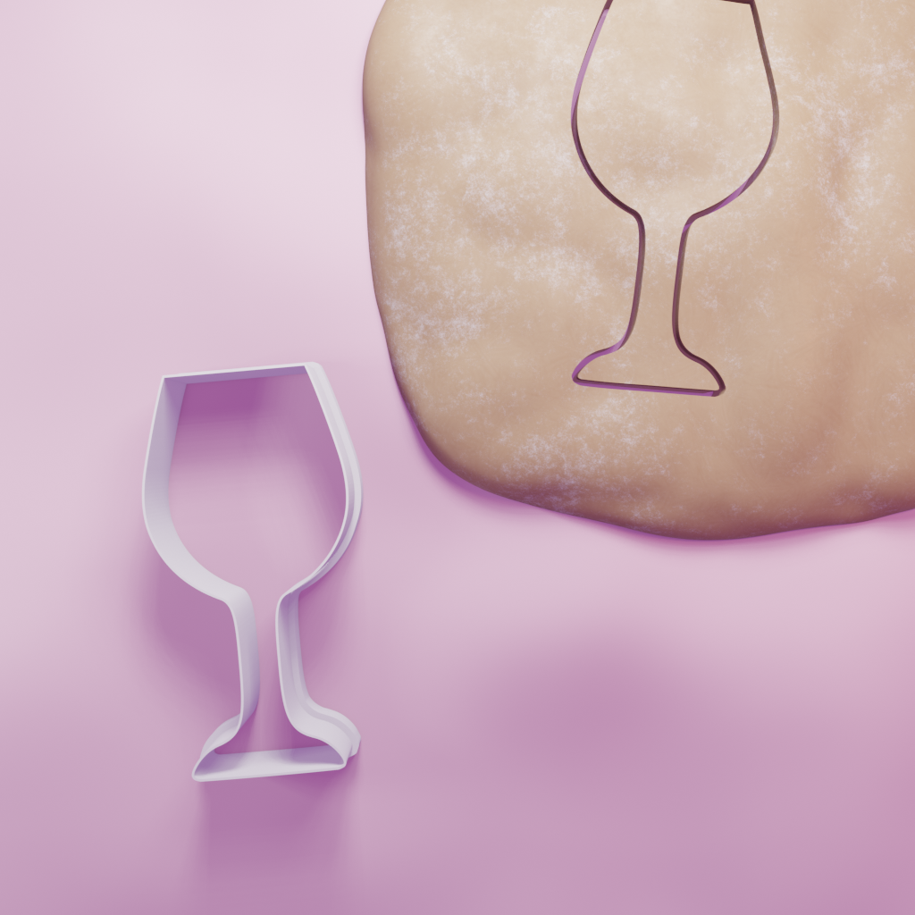 Wine Glass Cookie Cutter Biscuit dough baking sugar cookie gingerbread
