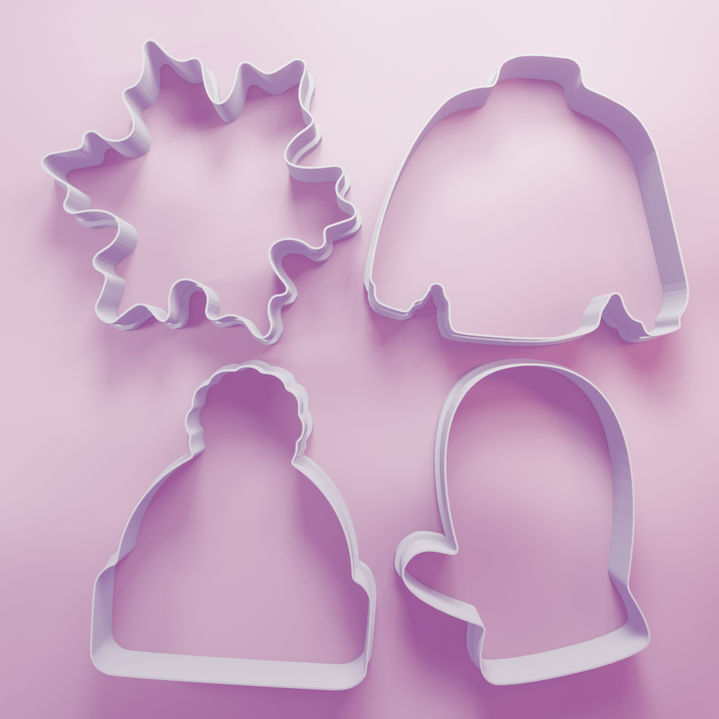 Winter Pack – Cookie Cutters Biscuit dough baking sugar cookie gingerbread