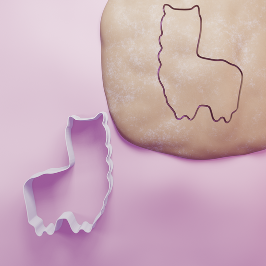 Cute Alpaca Cookie Cutter Biscuit dough baking sugar cookie gingerbread
