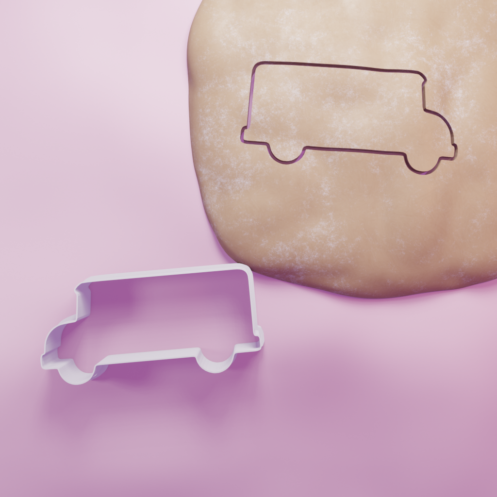 Bus Cookie Cutter Biscuit dough baking sugar cookie gingerbread