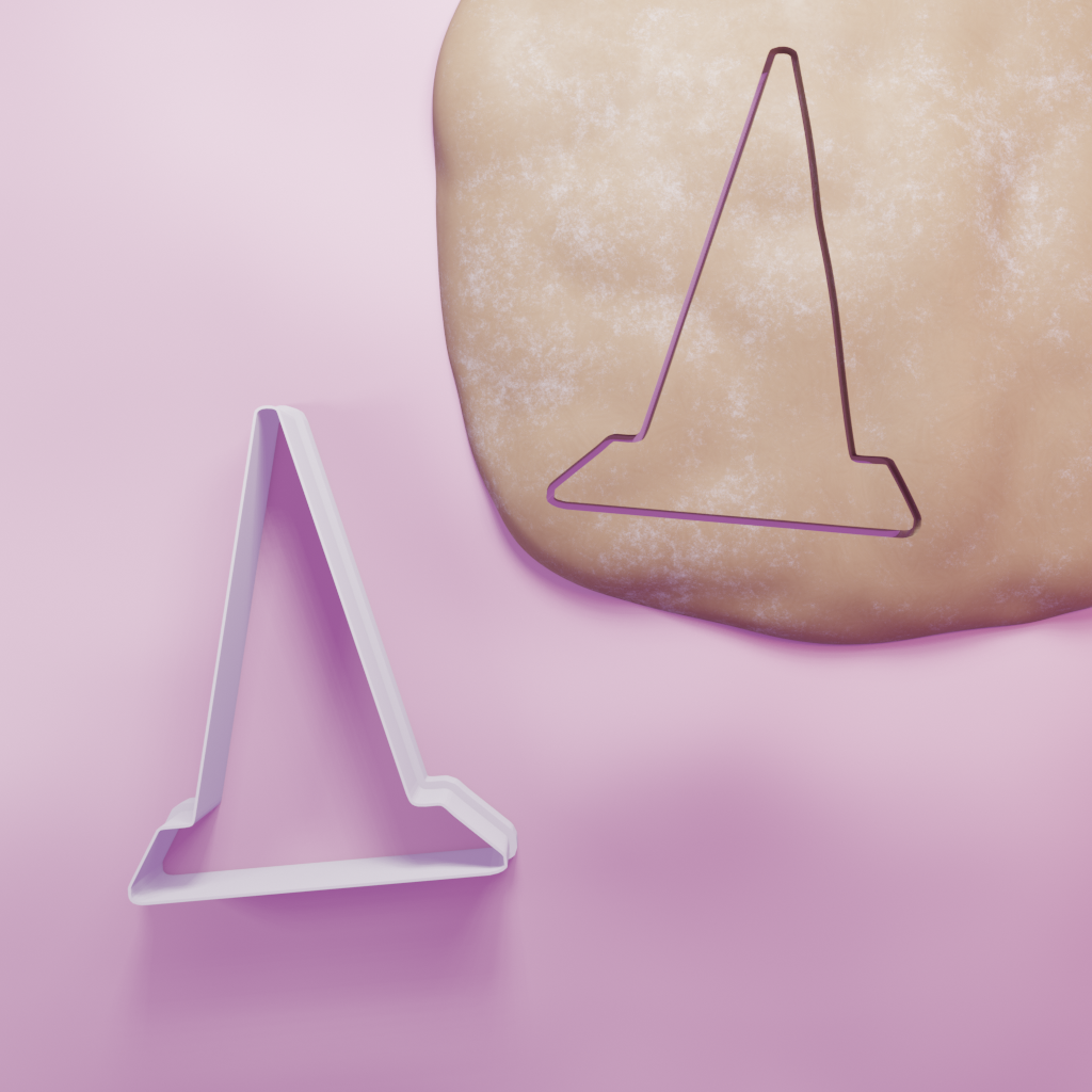 Traffic Cone Cookie Cutter Biscuit dough baking sugar cookie gingerbread