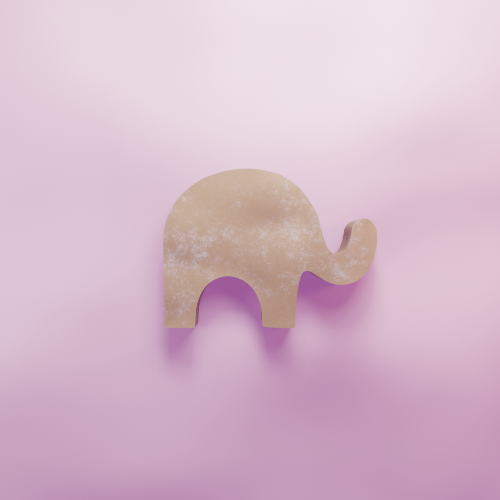 Elephant Cookie Cutter Biscuit dough baking sugar cookie gingerbread