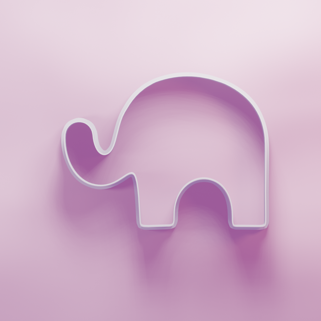 Elephant Cookie Cutter Biscuit dough baking sugar cookie gingerbread