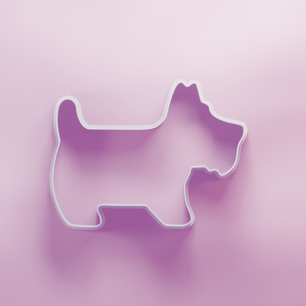 Scotty dog Cookie Cutter Biscuit dough baking sugar cookie gingerbread
